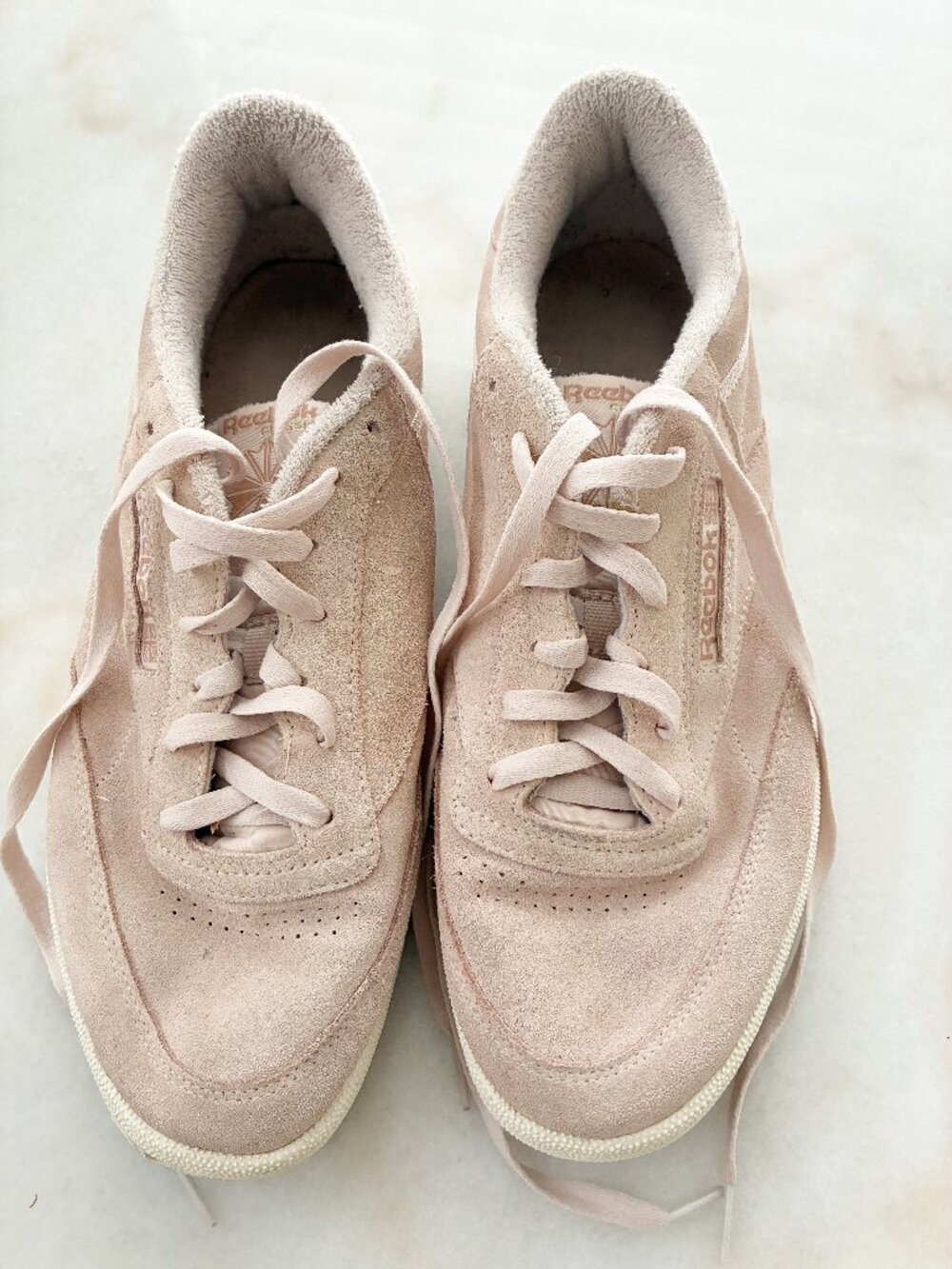 Reebok Club C 85 "Sun Wash Pink" Suede Sneakers
